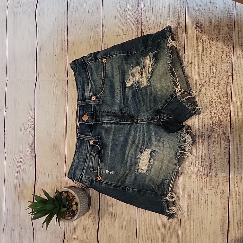 High Rise Midi Shorts